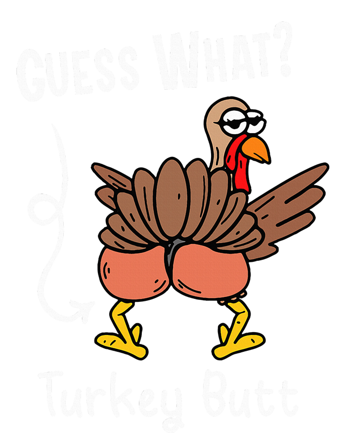 Funny Thanksgiving Guess What Turkey Butt Women's V-Neck T-Shirt