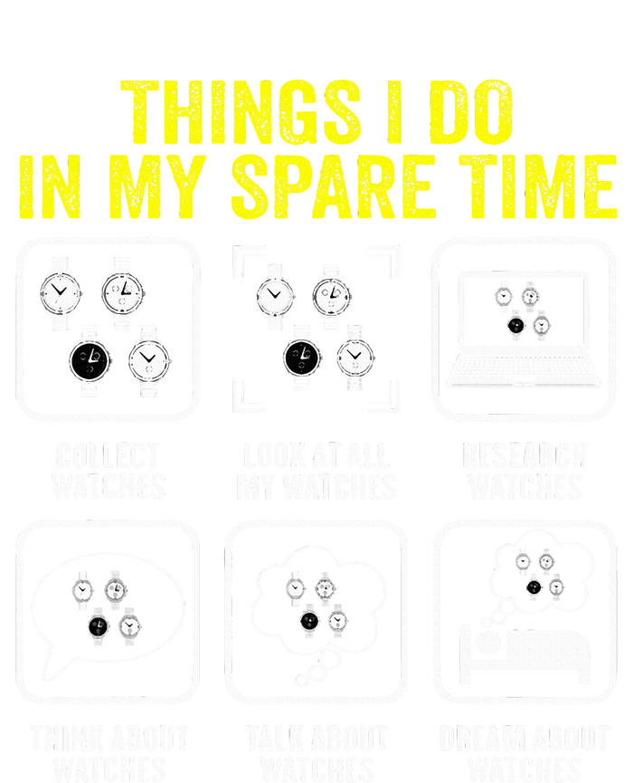 Things I Do In My Spare Time Horologist Watch Collector Kids Long Sleeve Shirt