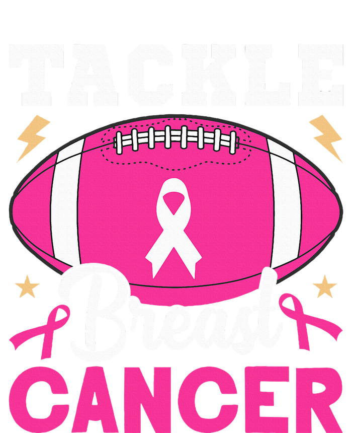 Footbal Tackle Breast Cancer Awareness Pink Ribbon October T-Shirt