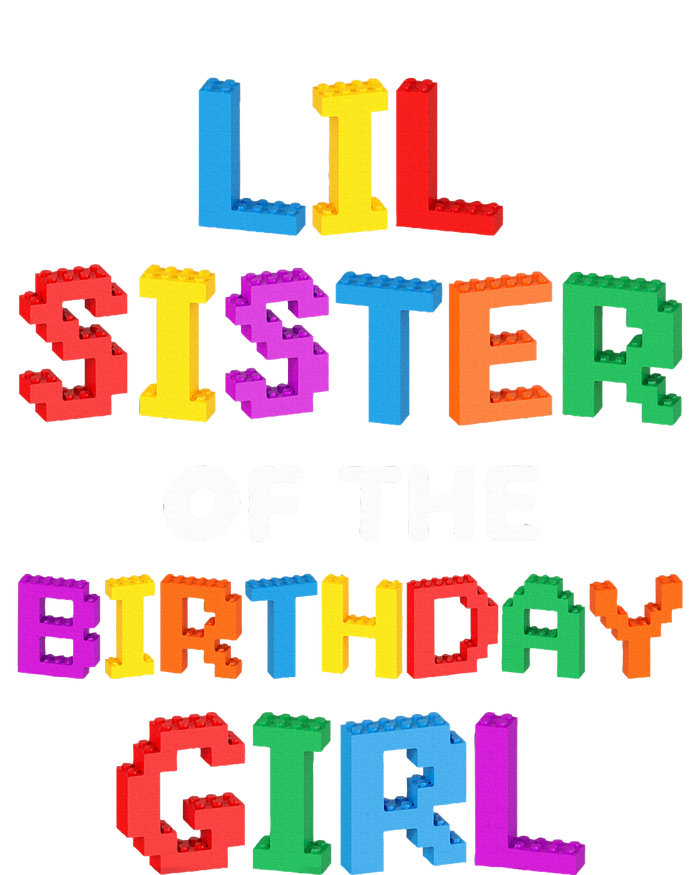 Lil Sister of the Birthday Girl Master Builder Bricks Blocks  7-Panel Snapback Hat