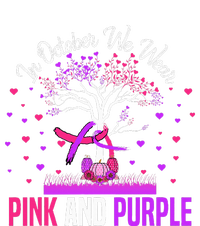 Domestic Violence Breast Cancer Awareness Month Ribbon Tree T-Shirt