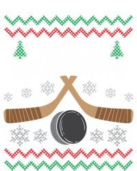 Happy Hockeydays Ice Hockey Player Ugly Christmas Sweater Gift Ladies Long Sleeve Shirt