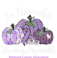 November We Wear Periwinkle Leopard Pumpkin Stomach Cancer  Full Zip Hoodie