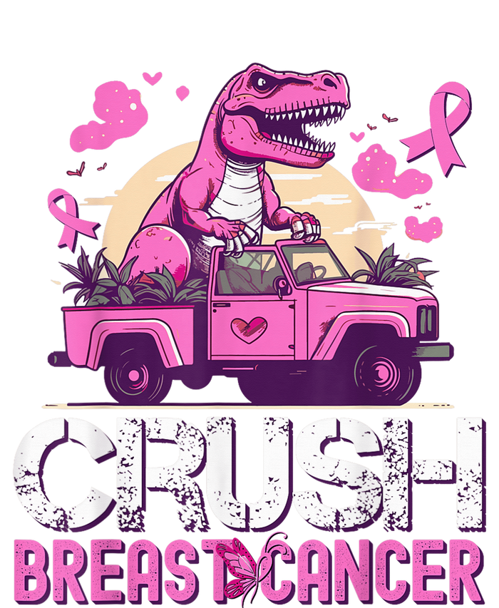 Kid Crush Breast Cancer Awareness Monster Truck Toddler Boy T-Shirt