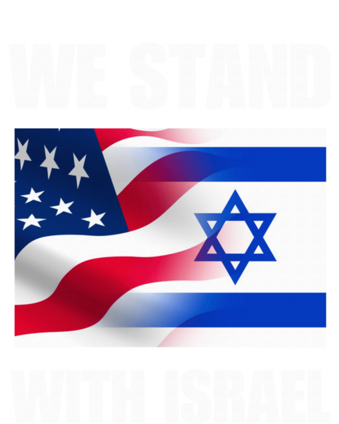 American Flag Israel Flag We Stand for Israel  and Wo Baby Bodysuit