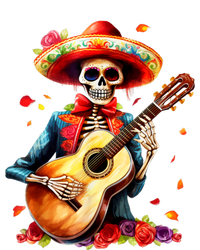 Floral Guitar Dia De Los Muertos Cute Mariachi Day Of Dead Kids Long Sleeve Shirt