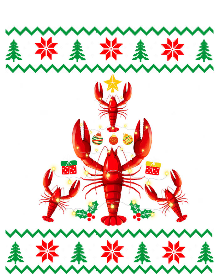 Lobster Christmas Ornat Tree Funny Xmas Gift Ugly Sweater Cool Gift T-Shirt