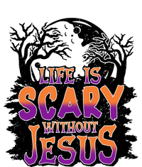 Life Is Scary Without Jesus Christian Halloween Tree Bible T-Shirt