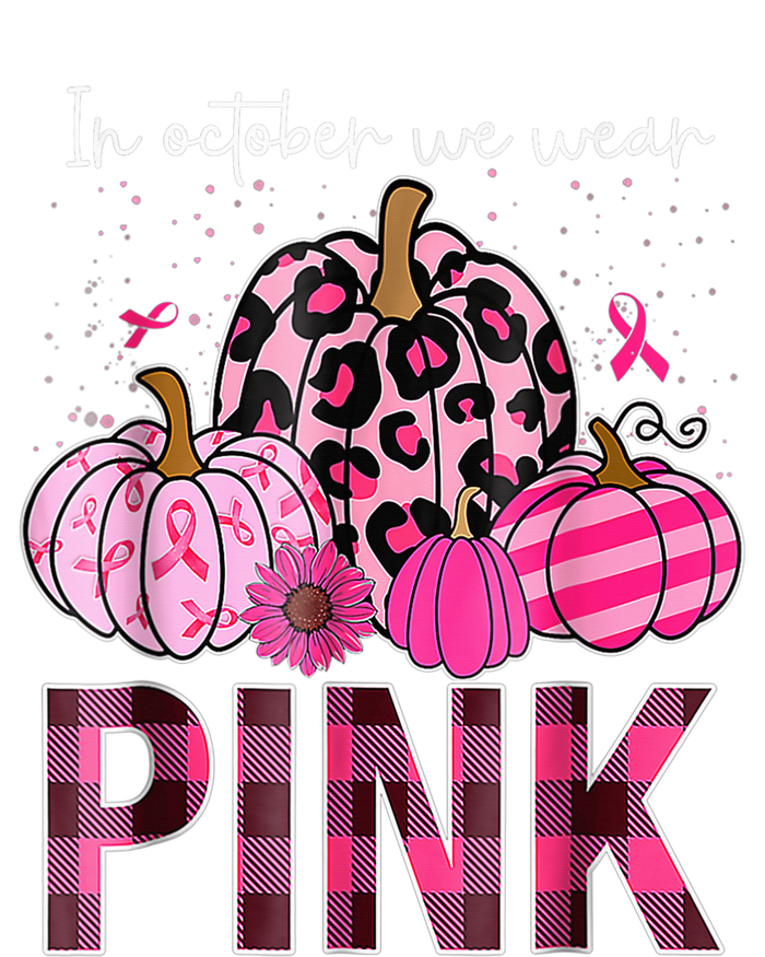 In October We Wear Pink Pumpkin Breast Cancer Awareness Cooling Performance Crew T-Shirt