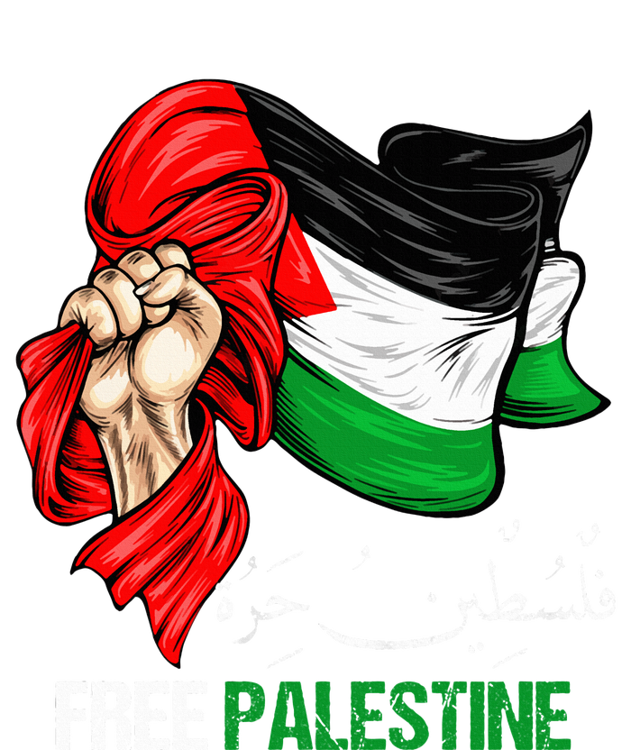 Free Palestine Arabic Palestine Flag T-Shirt