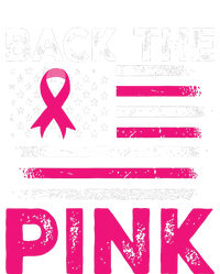 Back The Pink Ribbon Flag Breast Cancer Warrior Women's Fleece Hoodie