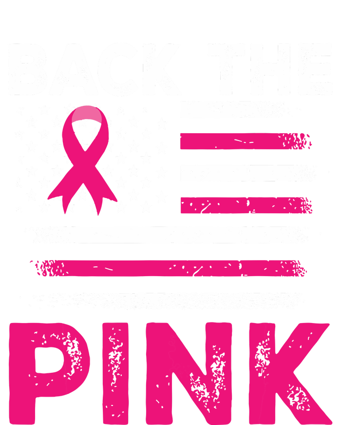 Back The Pink Ribbon Flag Breast Cancer Warrior Women's Fleece Hoodie