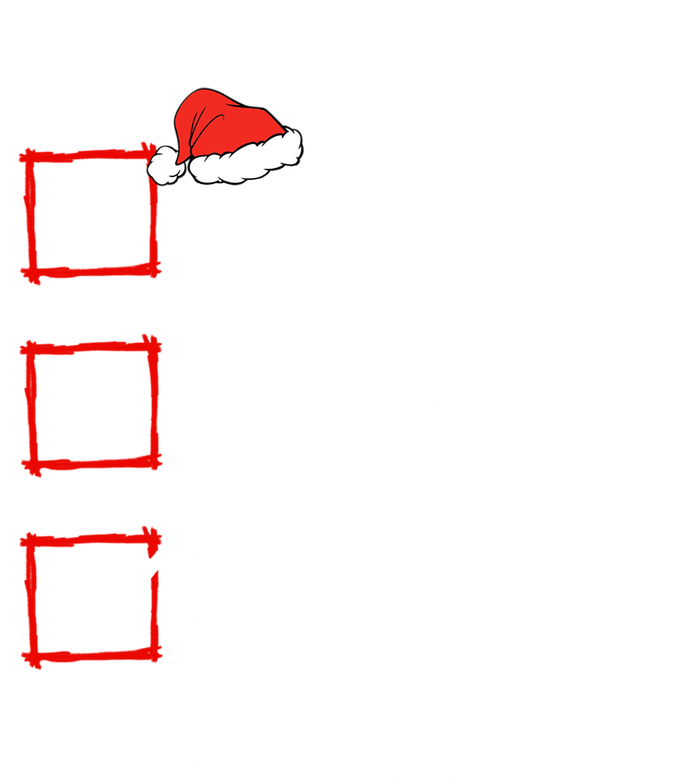 Nice Naughty Hockey Player List Christmas Santa Claus Cool Gift Ceramic Bell Ornament