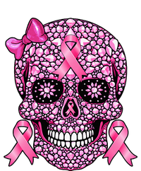 Sugar Skull Pink Ribbon Breast Cancer Awareness Sweatshirt