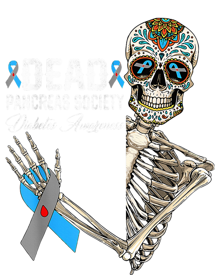 Dead Pancreas Society Diabetes Awareness Day Sugar Skeleton Women's Tri-Blend 3/4-Sleeve Raglan Shirt