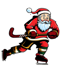 Santa Ice Hockey Lover Player Christmas Gift Tie-Dye Long Sleeve Shirt