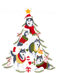 Siberian Husky Christmas Tree Xmas Dog Lover Gift Premium Hoodie