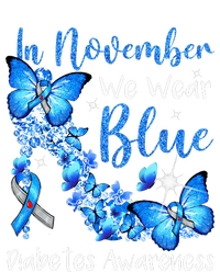 In November We Wear Blue Butterflies Diabetes Awareness T-Shirt