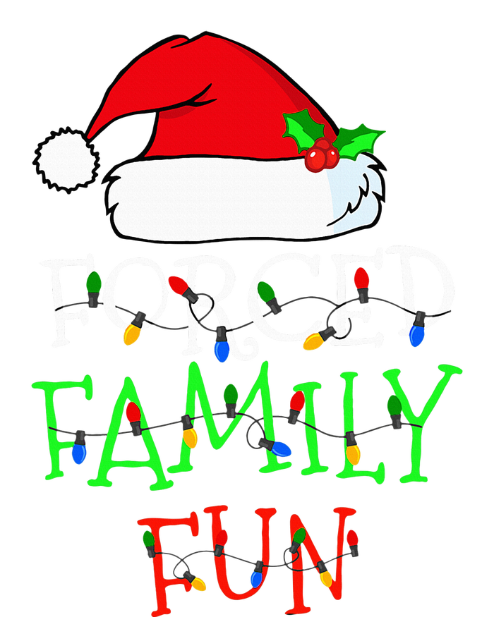 Forced Family Fun Sarcastic Christmas Pajama Family Funny T-Shirt