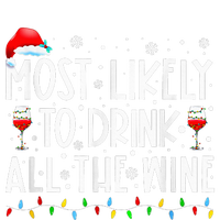 Most Likely To Drink All The Wine Family Matching Christmas T-Shirt