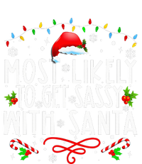 Most Likely To Get Sassy With Santa Funny Family Christmas Baby Long Sleeve Bodysuit