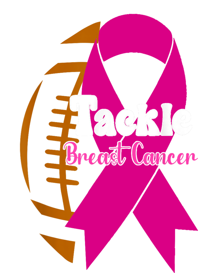 Tackle Football Pink Ribbon Breast Cancer Awareness Hooded Wearable Blanket