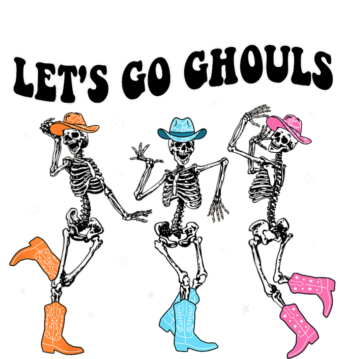 LetS Go Ghouls Dancing Skeleton Cowboy Western Halloween Sustainable Bucket Hat