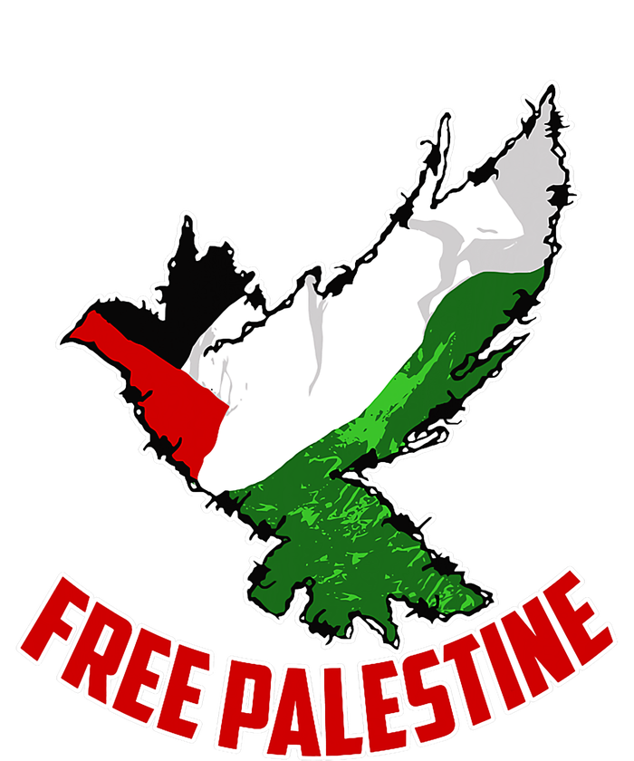 Free Gaza Free Palestine Flag Arabic Human Rights Peace Kids T-Shirt