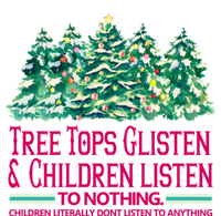 Tree Tops Glisten And Children Listen To Nothing Christmas USA-Made Doggie Bandana