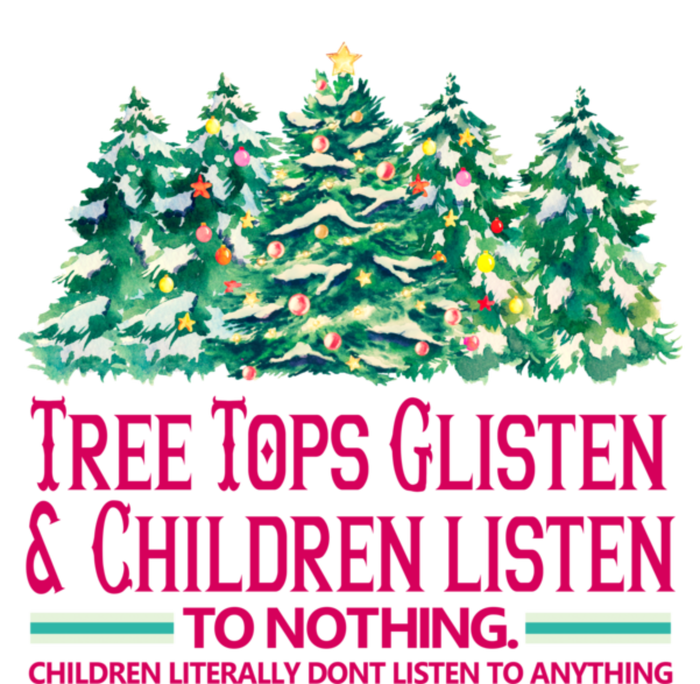 Tree Tops Glisten And Children Listen To Nothing Christmas USA-Made Doggie Bandana