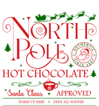 North Pole Hot Chocolate Christmas Graphic T-Shirt