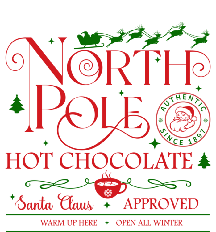 North Pole Hot Chocolate Christmas Graphic T-Shirt