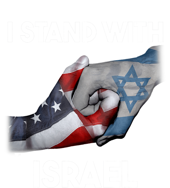 I Stand With Israel I Stand With Israel America Flag Design Flexfit Unipanel Trucker Cap