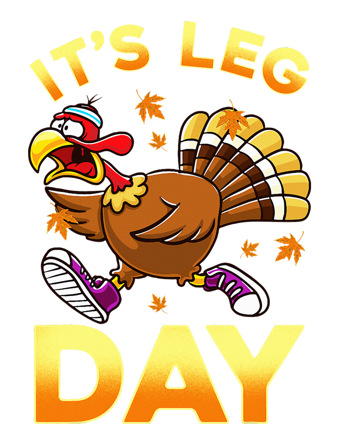 It's Leg Day Funny Exercise Workout Thanksgiving Turkey Performance Long Sleeve Polo