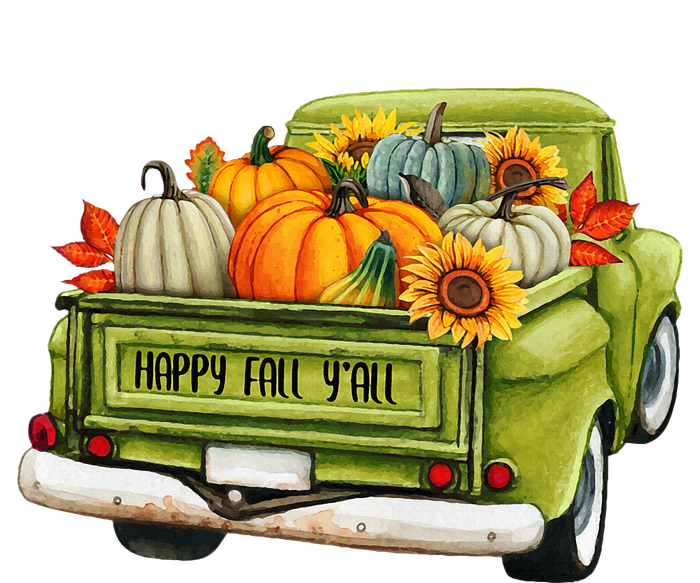 Fall Pumpkin Harvest Time Old Pickup Farm Truck Thanksgiving PosiCharge Competitor Tank