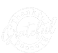 Grateful Thankful Blessed Woman Thanksgiving Gift Nana Mom Insulated Varsity Jacket