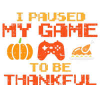 Paused My Game Thankful Video Gamer Thanksgiving Flat Bill Trucker Hat