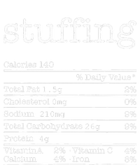 Stuffing Nutrition Facts Funny Thanksgiving Christmas Food T-Shirt