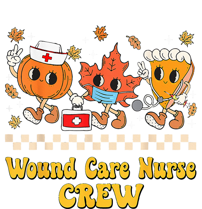 Wound Care Nurse Crew Pumpkin Pie Fall Leaf Thanksgiving Womens California Wash Sweatshirt