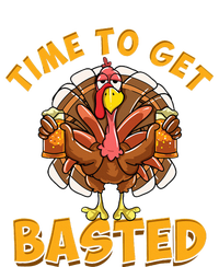 Time To Get Basted Funny Beer Thanksgiving Turkey Day Womens CVC Long Sleeve Shirt