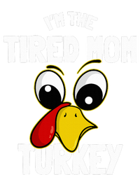 Tired Mom Turkey Family Group Matching Thanksgiving Funny Ladies Long Sleeve Shirt