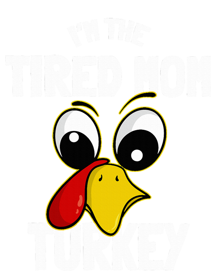 Tired Mom Turkey Family Group Matching Thanksgiving Funny Ladies Long Sleeve Shirt