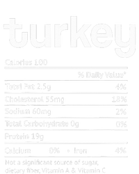 Turkey Nutrition Facts Funny Thanksgiving Christmas food T-Shirt