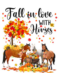 Fall In Love With Horses Autumn Fall Love Horse Thanksgiving T-Shirt