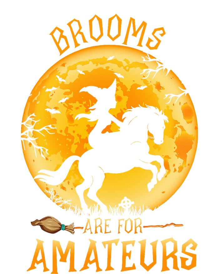 Funny Brooms Are For Amateurs Witch Riding Horse Halloween 16 in Basic Backpack