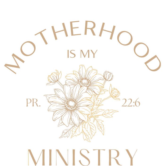 Motherhood Is My Ministry Homeschool Mom Christian Mom T-Shirt