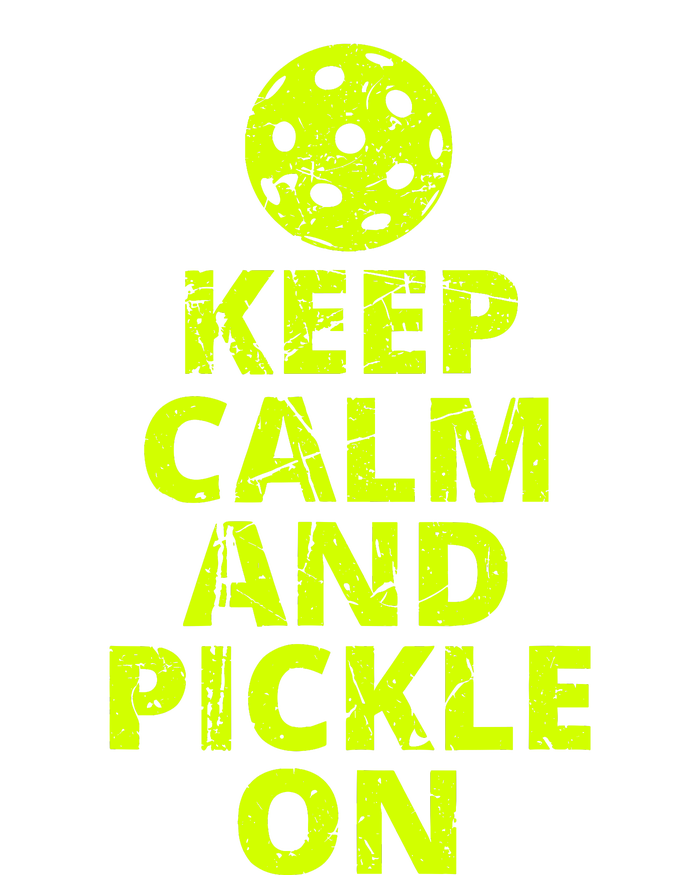 Keep Calm And Pickle On Pickleball Tall Long Sleeve T-Shirt