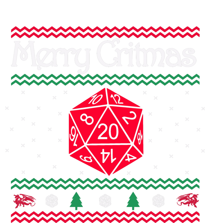 Funny Merry Critmas Christmas D20 Rpg Board Game Role T-Shirt