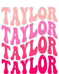 Girl Retro TAYLOR First Name Personalized Groovy Birthday Canvas