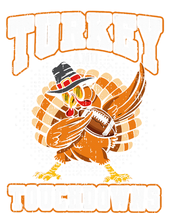 Thanksgiving Turkey and Touchdowns Football T-Shirt